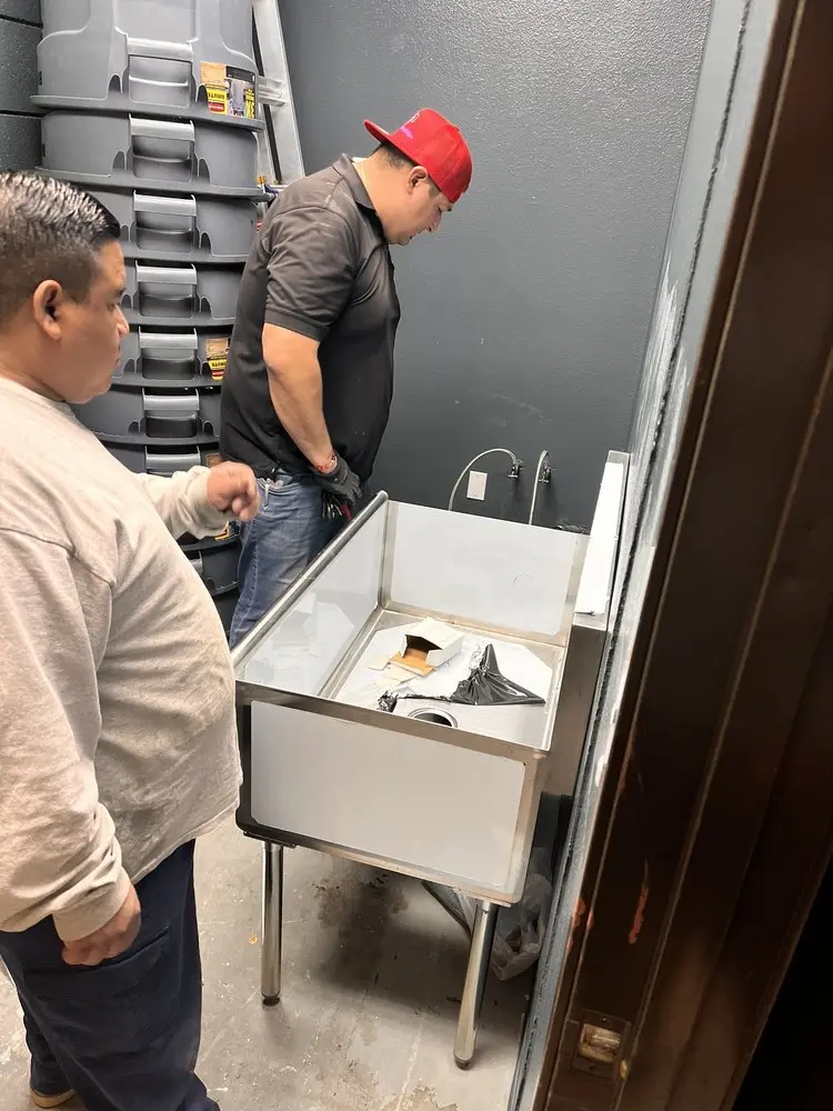 Commercial plumbing and sink installation in The Highlands at Anaheim Hills